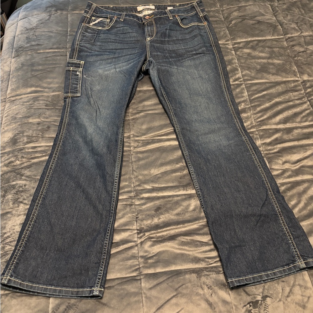 Ariat Blue Boot Cut Jeans with Medium Wash